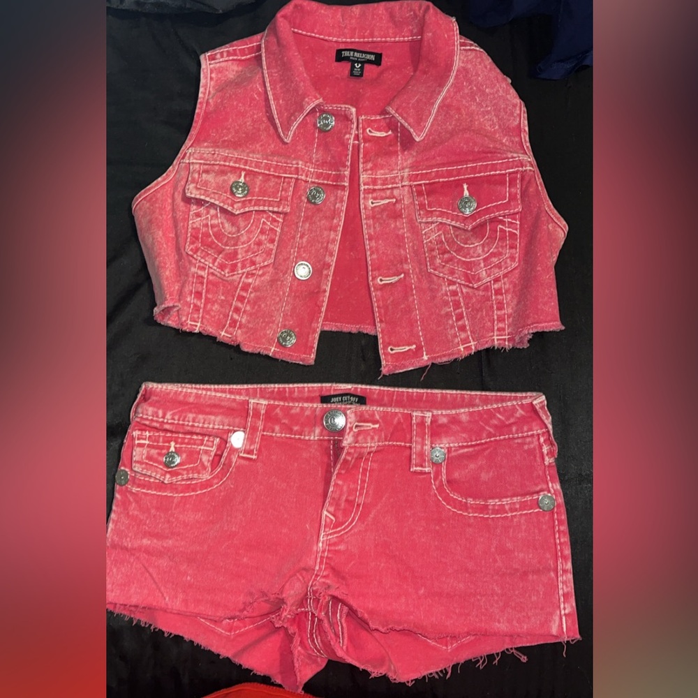 True Religion Pink Women's Shorts